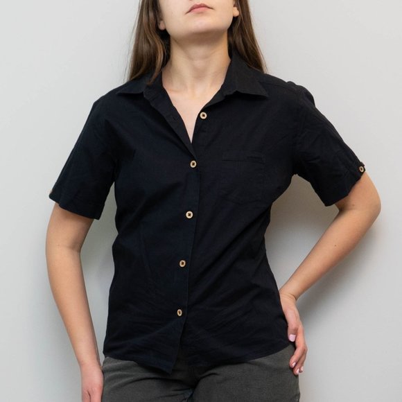 Patagonia Tops - Patagonia cotton black button down shirt // medium